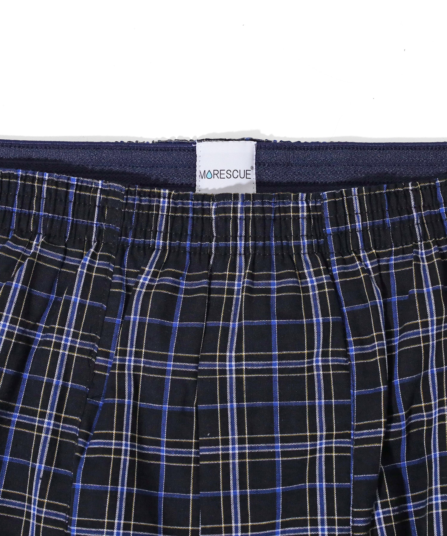 マルカワ MARUKAWA ちょい漏れ対策 モレスキュー 先染め トランクス メンズ 下着 アンダーウェア 【返品不可商品】 （ブラック） ブラック