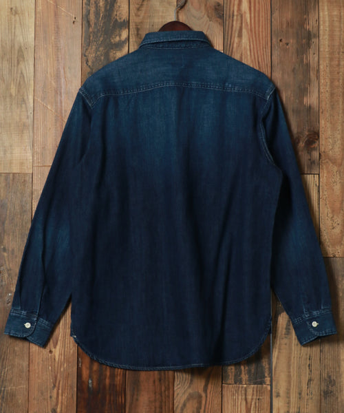 EDWIN Denim Work Shirt for Men Long Sleeve Casual Shirt Denim Shirt Work Shirt ET2138