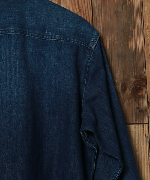 EDWIN Denim Work Shirt for Men Long Sleeve Casual Shirt Denim Shirt Work Shirt ET2138