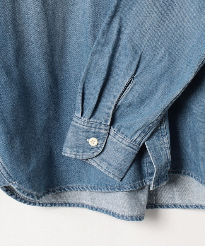 EDWIN Denim Work Shirt for Men Long Sleeve Casual Shirt Denim Shirt Work Shirt ET2138