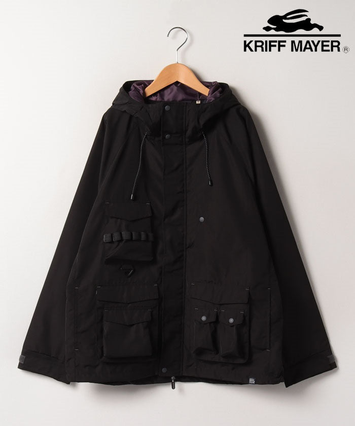 マルカワ MARUKAWA 【KRIFF MAYER/クリフメイヤー】多ポケット マウンテンパーカー /マウンテンジャケット アウトドアジャケット 春 アウター メンズ レディース （ブラック） ブラック
