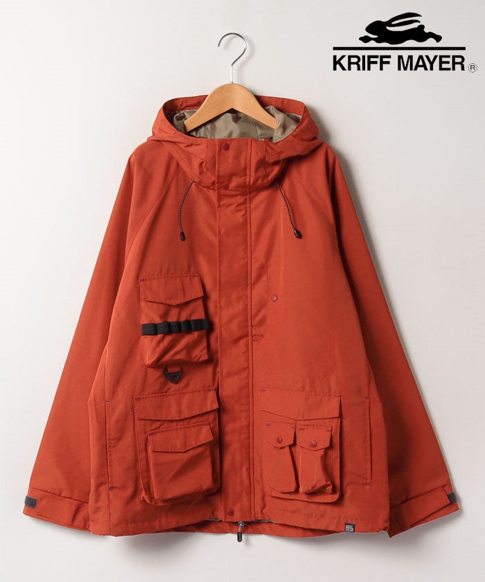 マルカワ MARUKAWA 【KRIFF MAYER/クリフメイヤー】多ポケット マウンテンパーカー /マウンテンジャケット アウトドアジャケット 春 アウター メンズ レディース （レッド） レッド