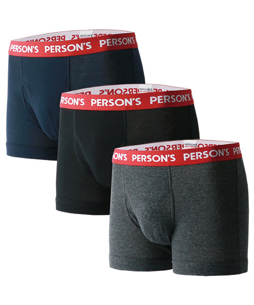 【PERSON'S】帕森斯 男士平角內褲 3件套[3L 4L 5L 6L]/男士 內衣 內褲 品牌 大尺碼 3件組 前開式 彈性【不接受退貨商品】
