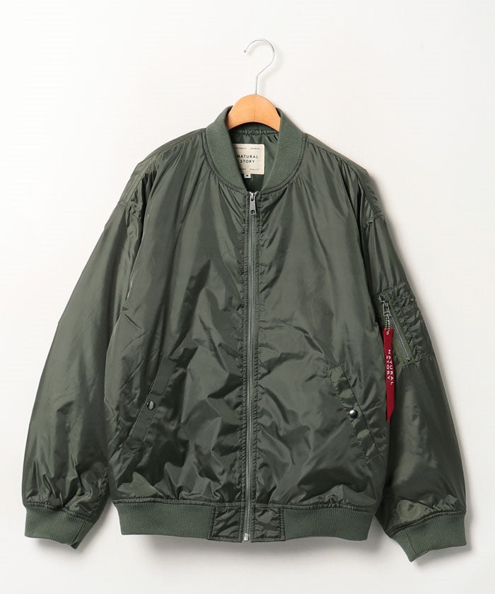 Marukawa MA-1 Mid-Weight Big Silhouette Military Flight Jacket Nylon Jacket