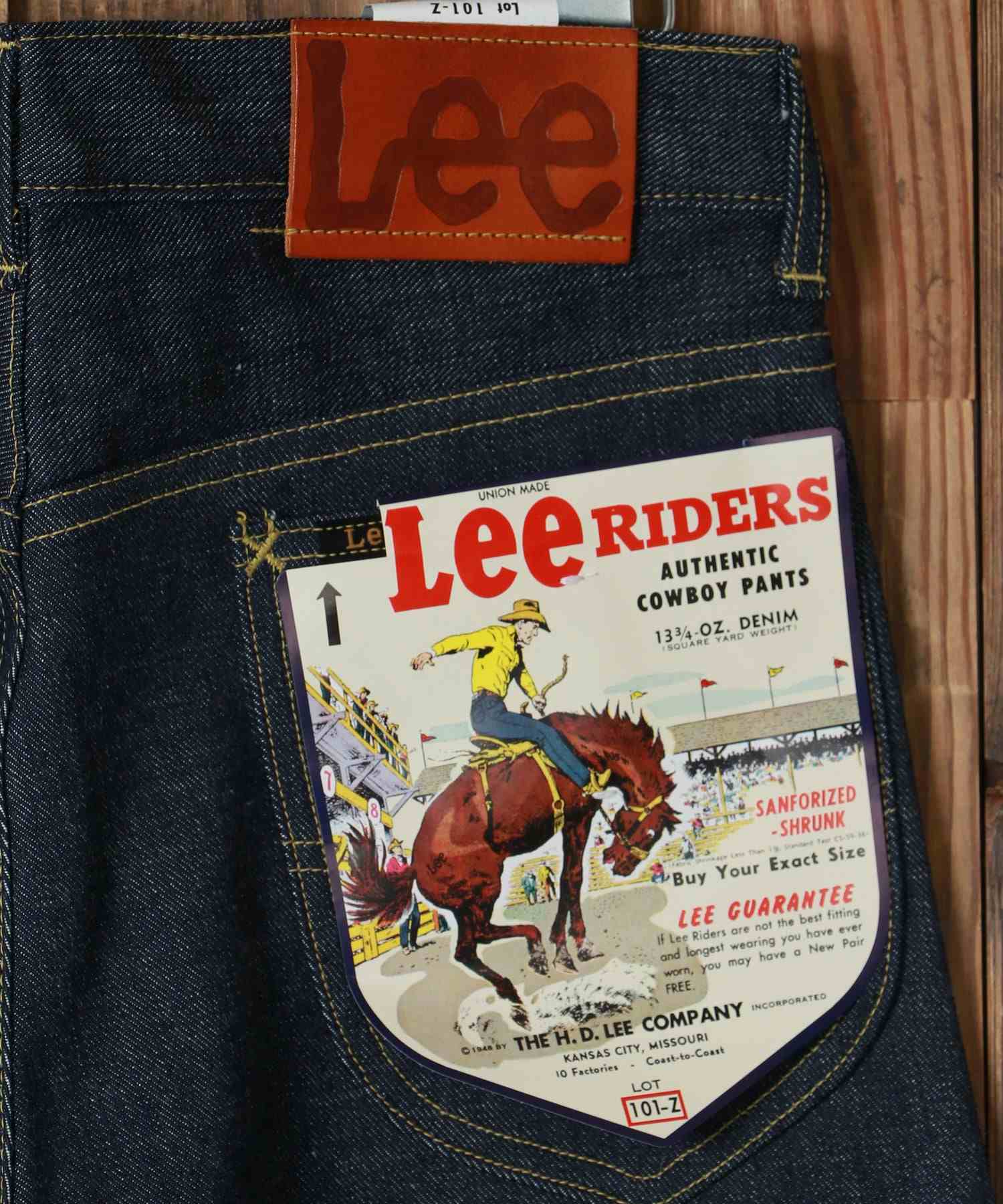 LEE ARCHIVES　RIDERS 101Z 1948 33×34 Marukawa MARUKAWA 【Lee】 THE ARCHIVES RIDERS 101-Z 1948 Model