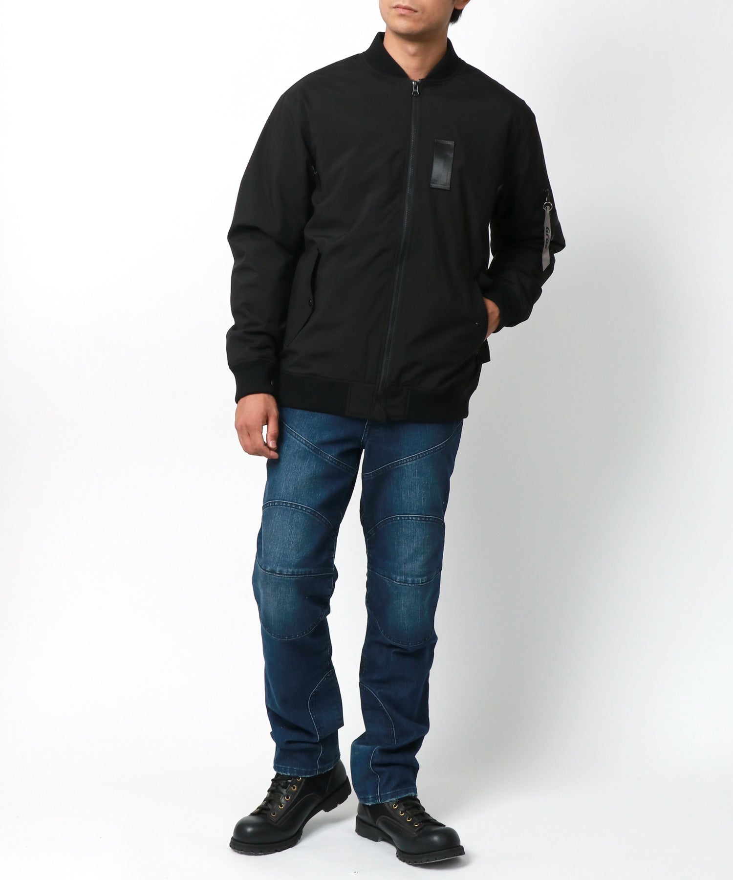 Marukawa MARUKAWA Special Order 【Gros】 Windproof Water-Repellent Light Padding MA-1 Jacket Blouson Riding Bike Jacket