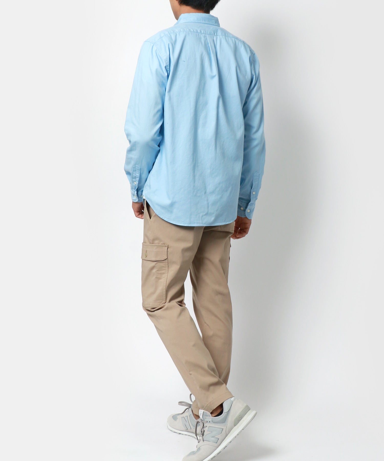 マルカワ MARUKAWA 別注 【MRU/エムアールユー】made in JAPAN 国産 綿 オックスフォード ボタンダウンシャツ カジュアル シャツ シンプル 定番 インナー  （ライトブルー） ライトブルー
