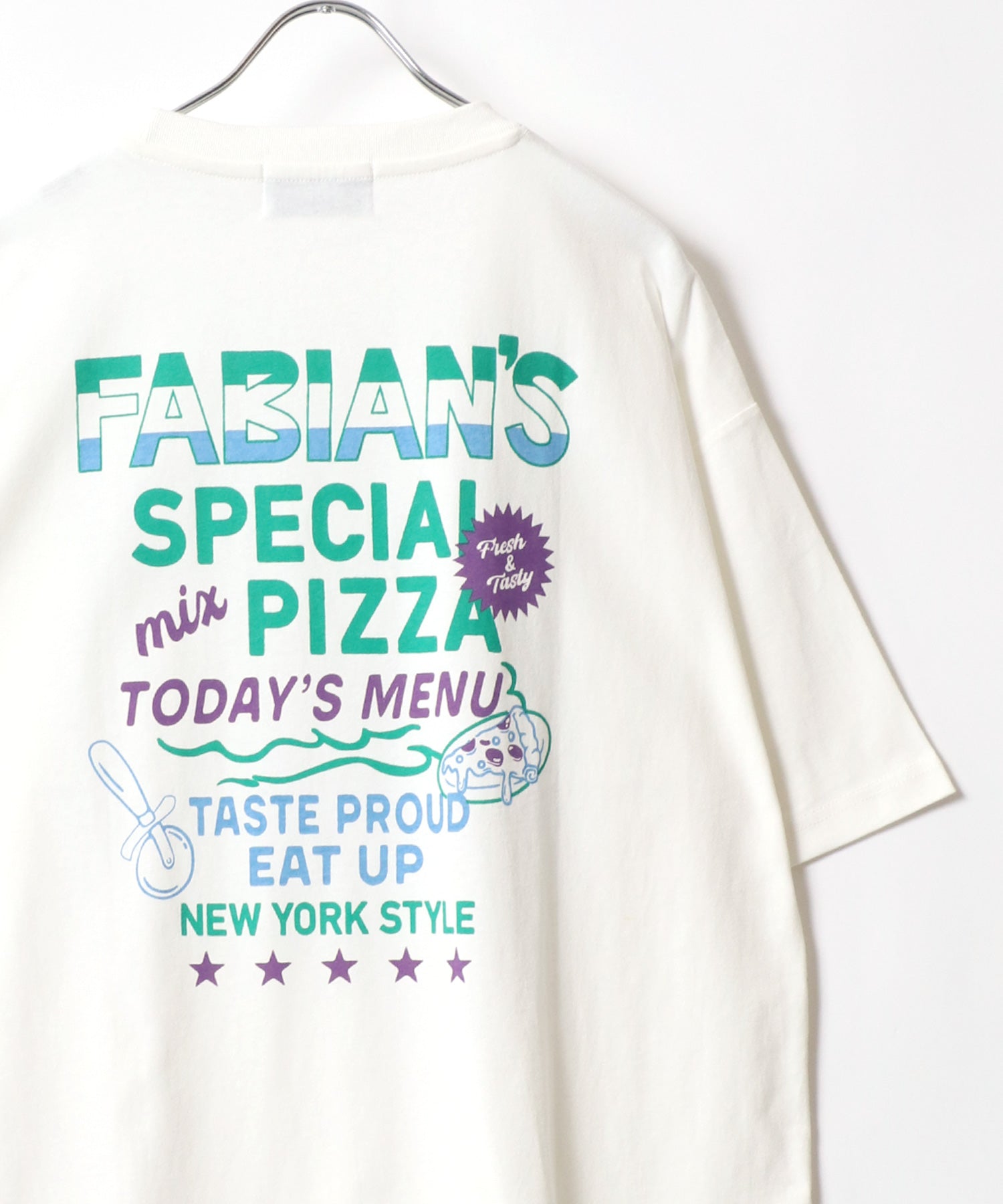 マルカワ MARUKAWA ヴィンテージカフェ リンガー バックプリント オーバーサイズ 半袖 Tシャツ （ホワイト） ホワイト