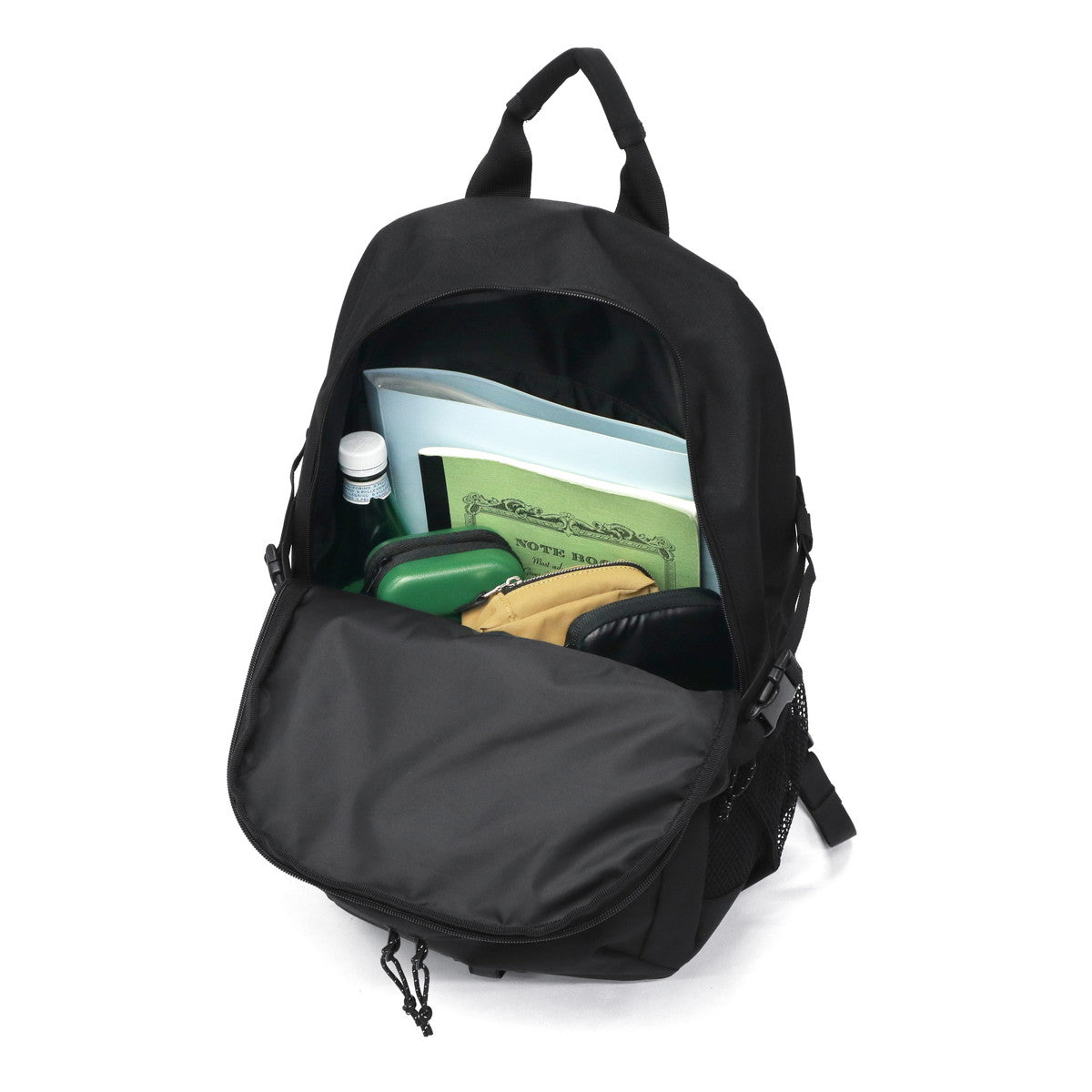 エッジリンク EDGELINK 【NEW JACKコラボキーホルダー付】リュック メンズ レディース 大容量 通学 軽量 中学生 高校生 撥水 2層 B4 PC 15.6inch 30L PARKWISE Daypack 60281 （ブラック） ブラック