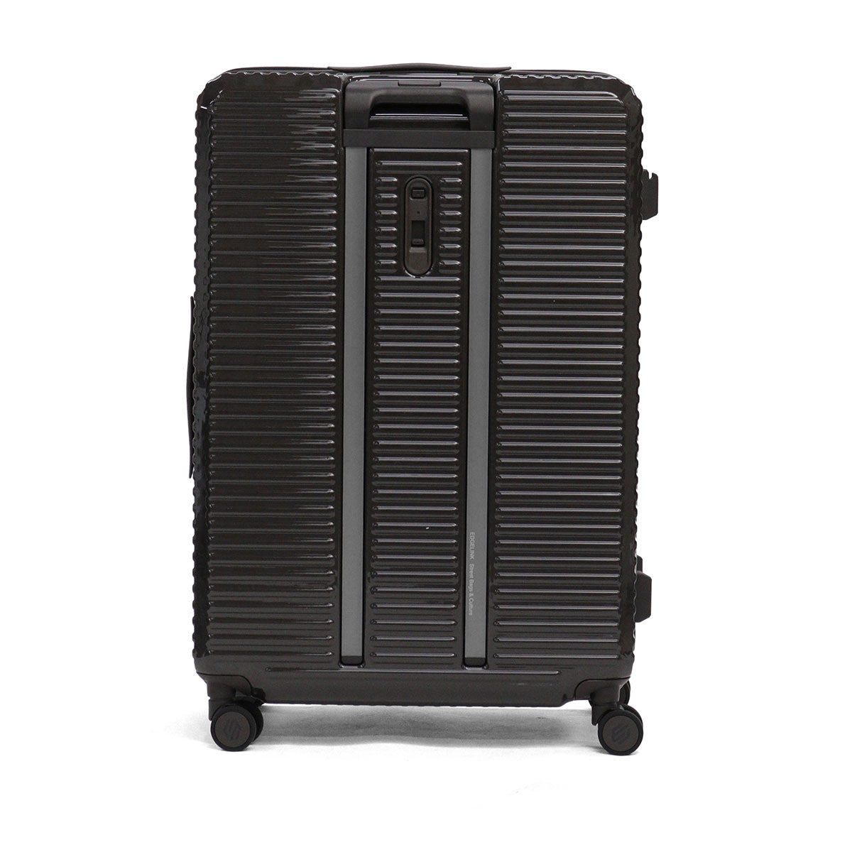 エッジリンク EDGELINK スーツケース フロントオープン ACE 軽量 軽い キャリーケース ストッパー ハード ファスナー PC CRUZBOX GLINT Check-in-L Suitcase 101L 09144 （ブラック） ブラック