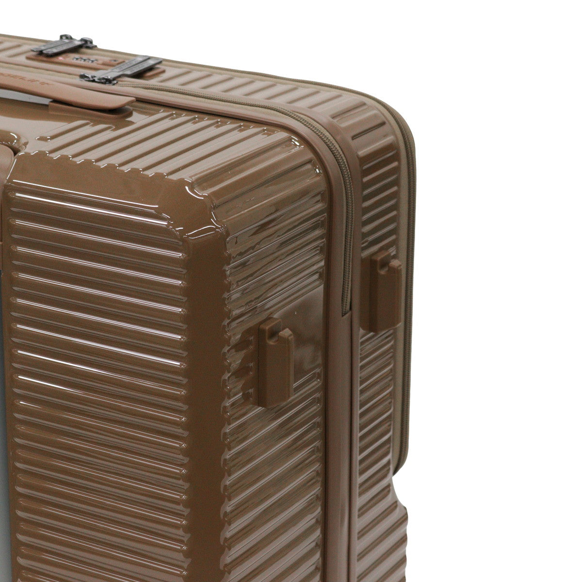 エッジリンク EDGELINK スーツケース フロントオープン ACE 軽量 軽い キャリーケース ストッパー ハード ファスナー PC CRUZBOX GLINT Check-in-L Suitcase 101L 09144 （ブラック） ブラック