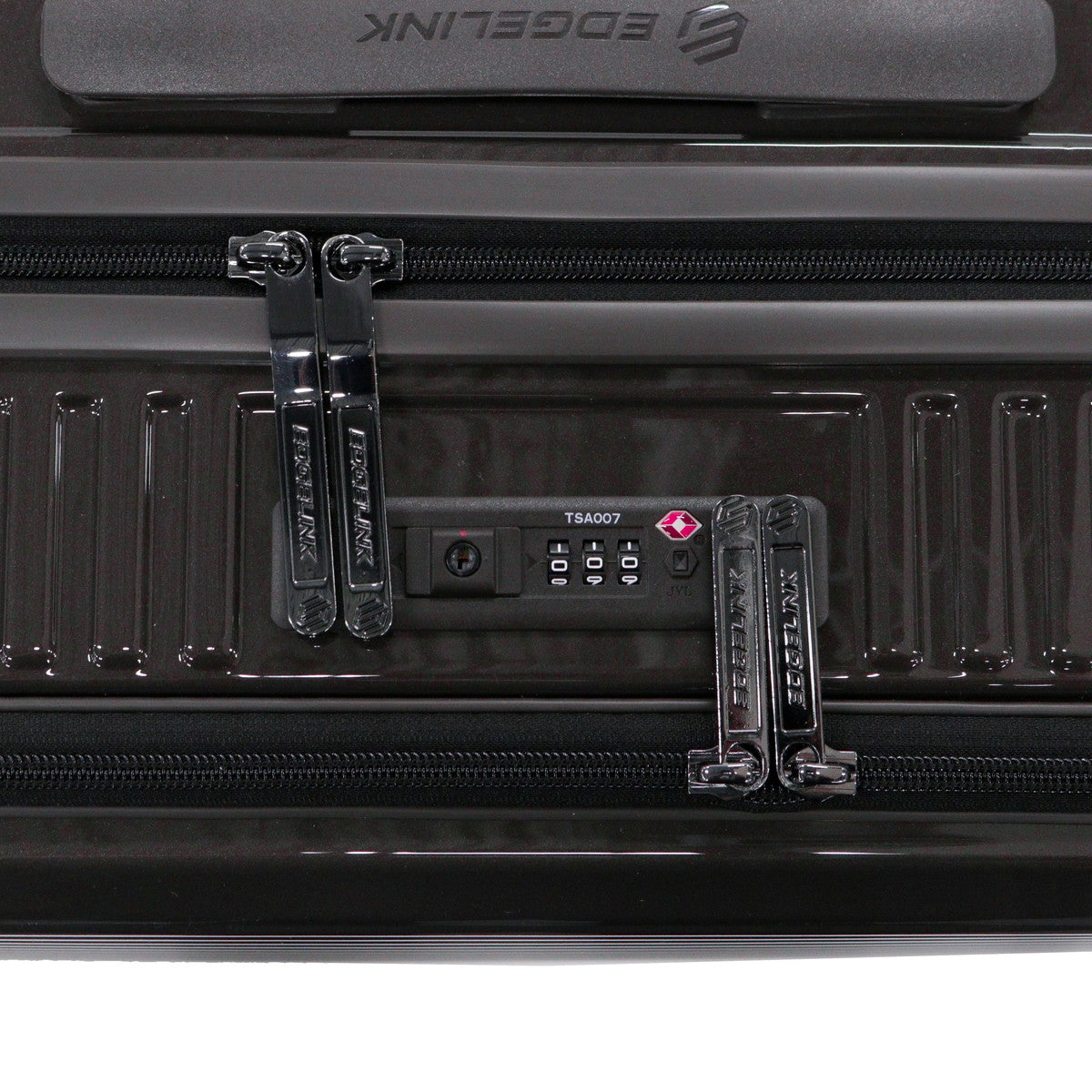 エッジリンク EDGELINK スーツケース フロントオープン ACE 軽量 軽い キャリーケース ストッパー ハード ファスナー PC CRUZBOX GLINT Check-in-L Suitcase 101L 09144 （ブラック） ブラック