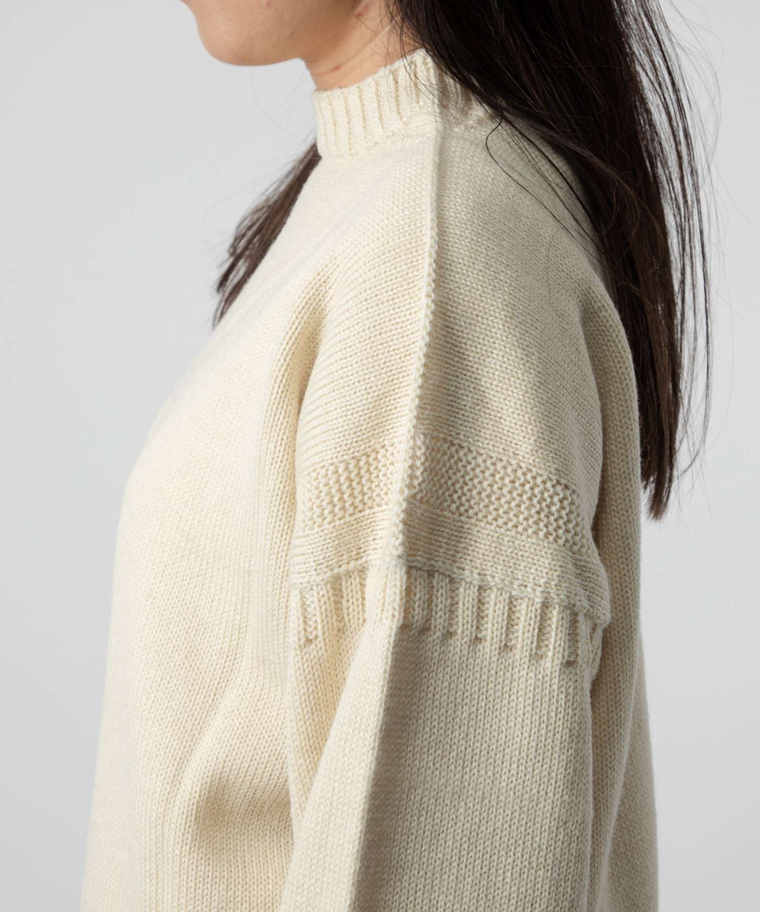 ガンジーウーレンズ Guernsey Woollens 【正規品】 ガンジーウーレンズ GUERNSEY WOOLLENS GW1001 ニット メンズ レディース トップス 長袖 セーター オーバーサイズ プルオーバー リブ編み ボー （キャメル） キャメル