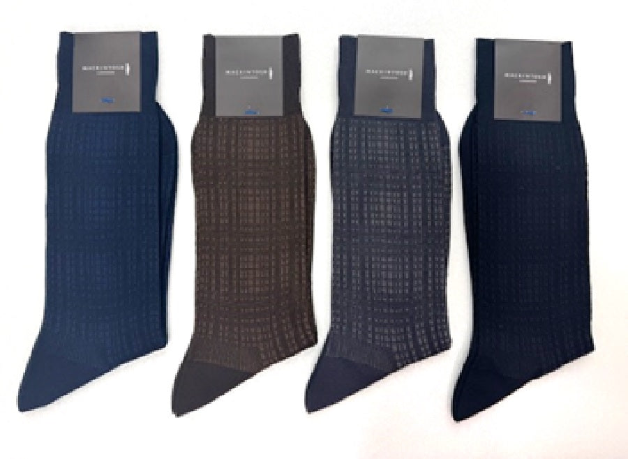 マッキントッシュ ロンドン MACKINTOSH LONDON MLジャガードチェック （ネイビー） ネイビー