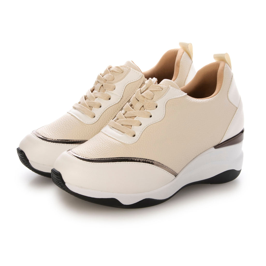 Masyugirl 【4E Wide】 3D Insole Thick-soled Sneakers with Side Zipper