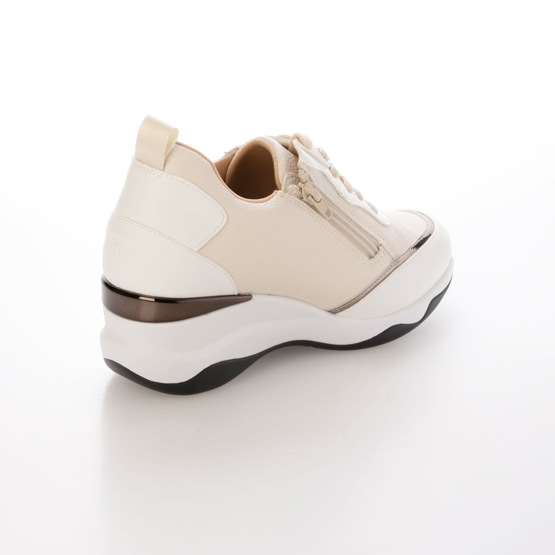 Masyugirl 【4E Wide】 3D Insole Thick-soled Sneakers with Side Zipper