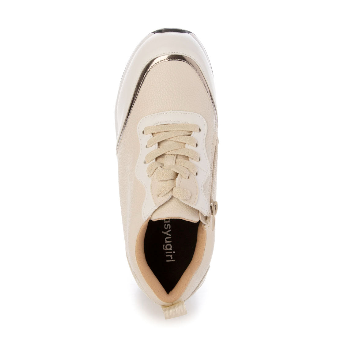 Masyugirl 【4E Wide】 3D Insole Thick-soled Sneakers with Side Zipper