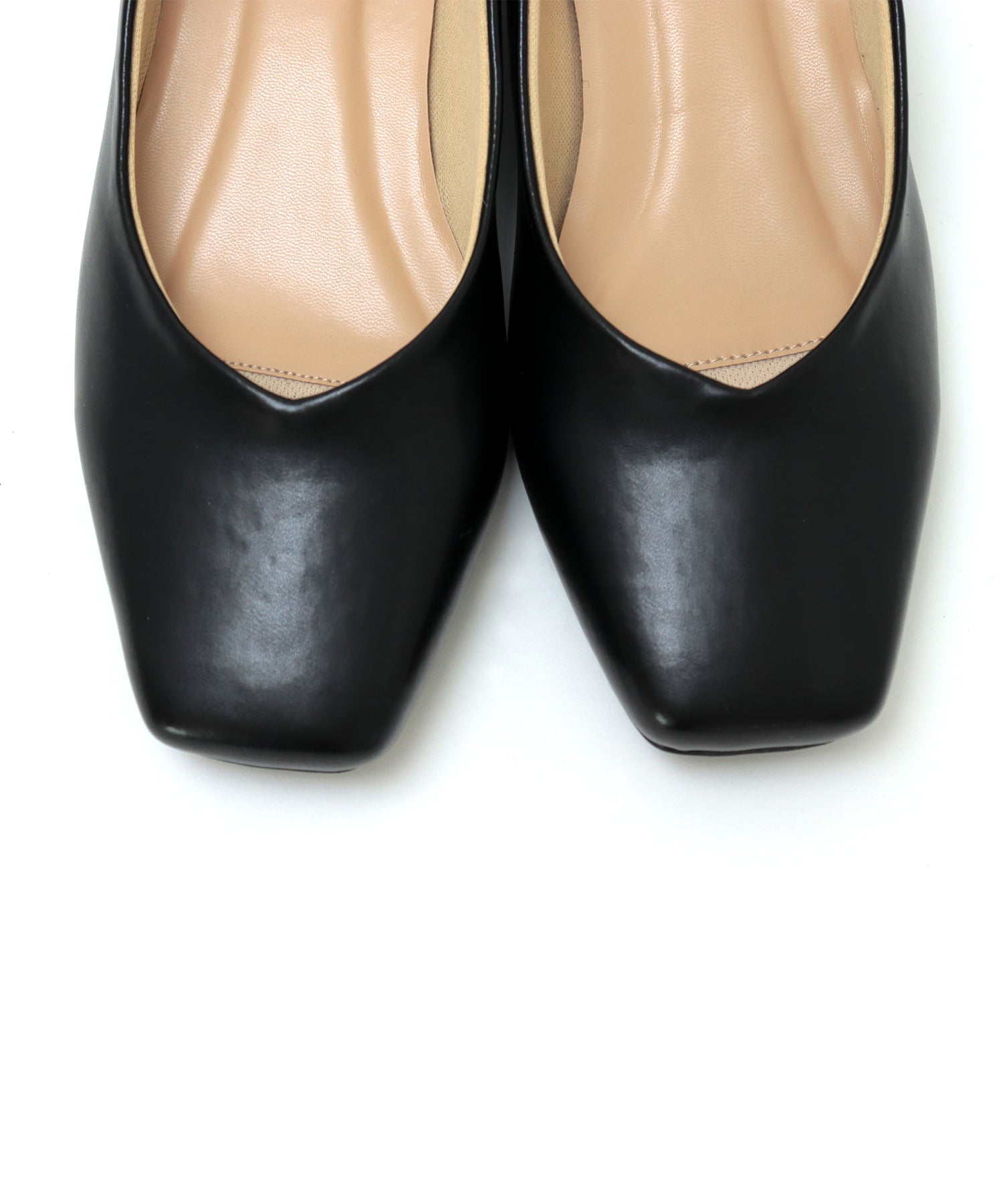 Mashugirl masyugirl [masyugirl] [4E wide/large size] [For both sunny and rainy days] Square toe flare heel pumps SOROTTO