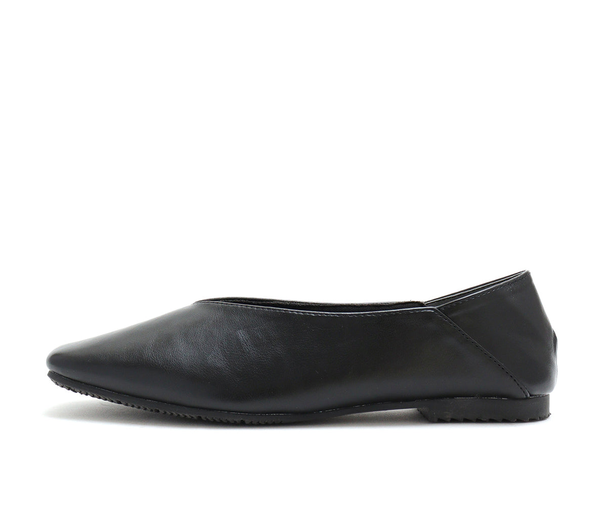 Mashugirl masyugirl [4E wide/large size] Square toe V-cut flat pumps