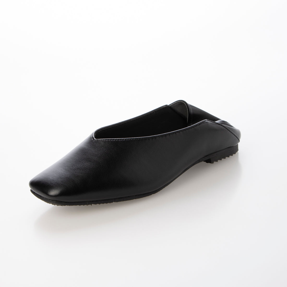 Mashugirl masyugirl [4E wide/large size] Square toe V-cut flat pumps