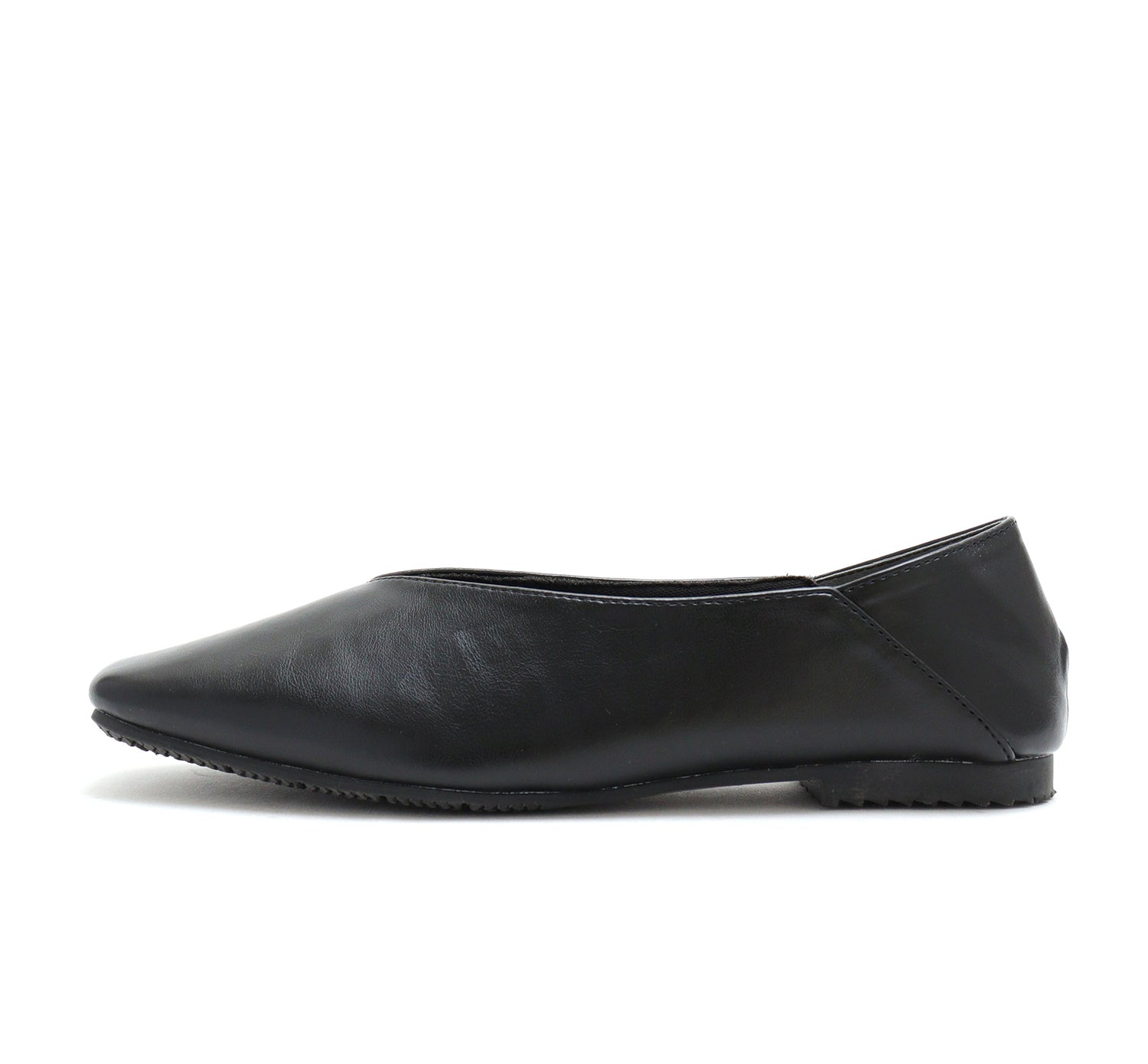 Mashugirl masyugirl [4E wide/large size] Square toe V-cut flat pumps
