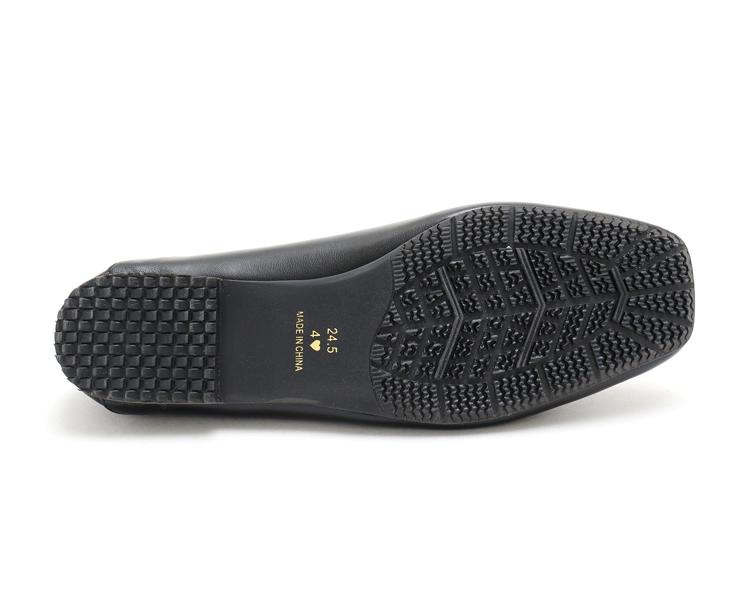 Mashugirl masyugirl [4E wide/large size] Square toe V-cut flat pumps