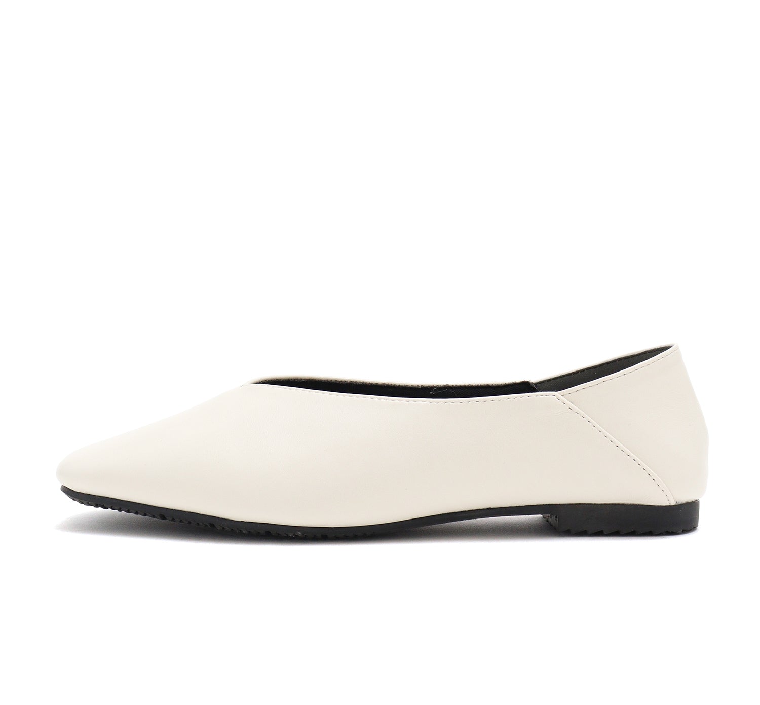 Mashugirl masyugirl [4E wide/large size] Square toe V-cut flat pumps