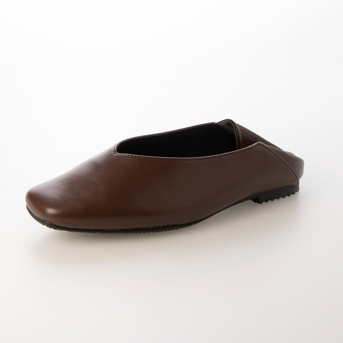 Mashugirl masyugirl [4E wide/large size] Square toe V-cut flat pumps