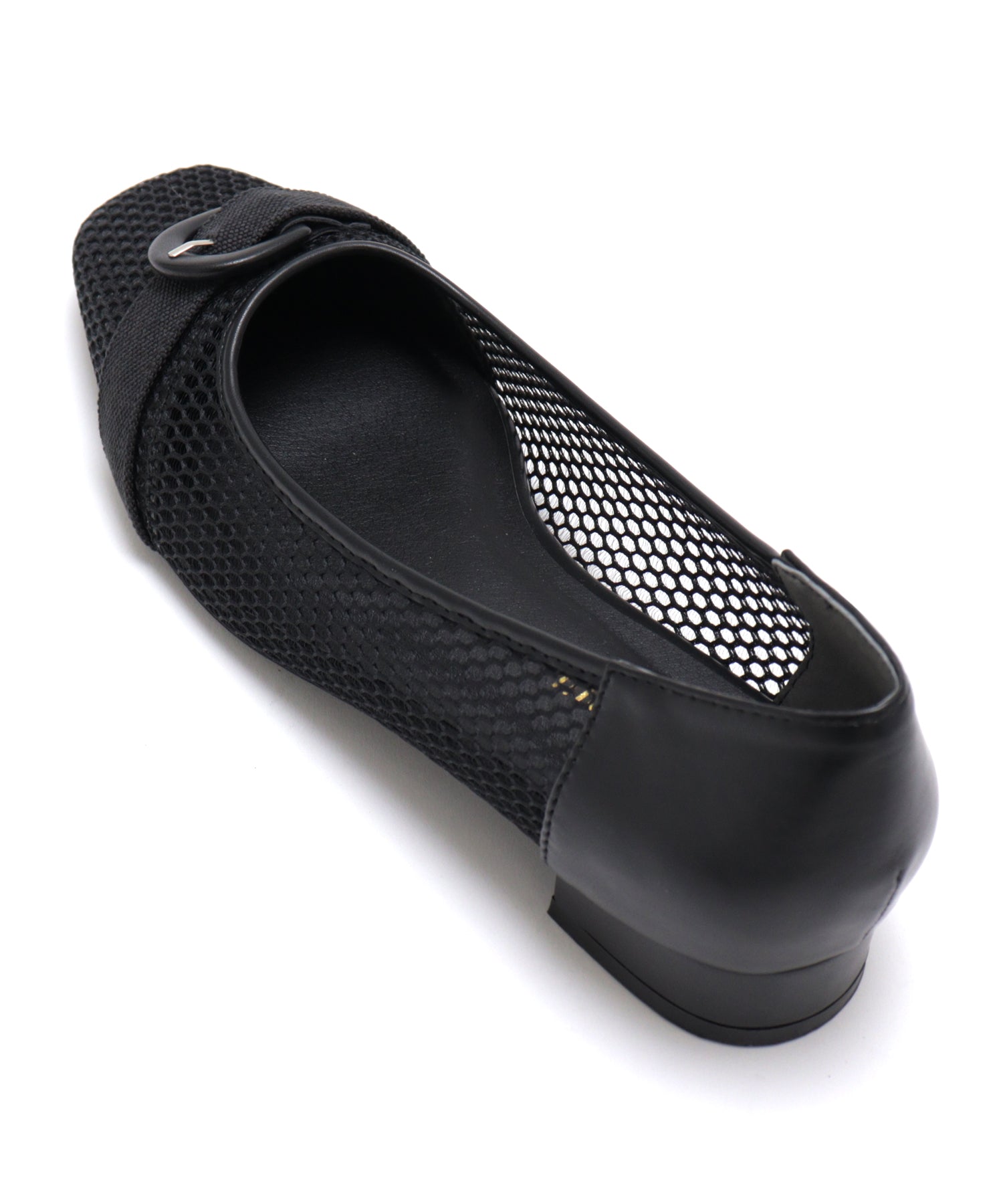 Mashugirl masyugirl [4E wide/large size] 2.5cm heel mesh pumps
