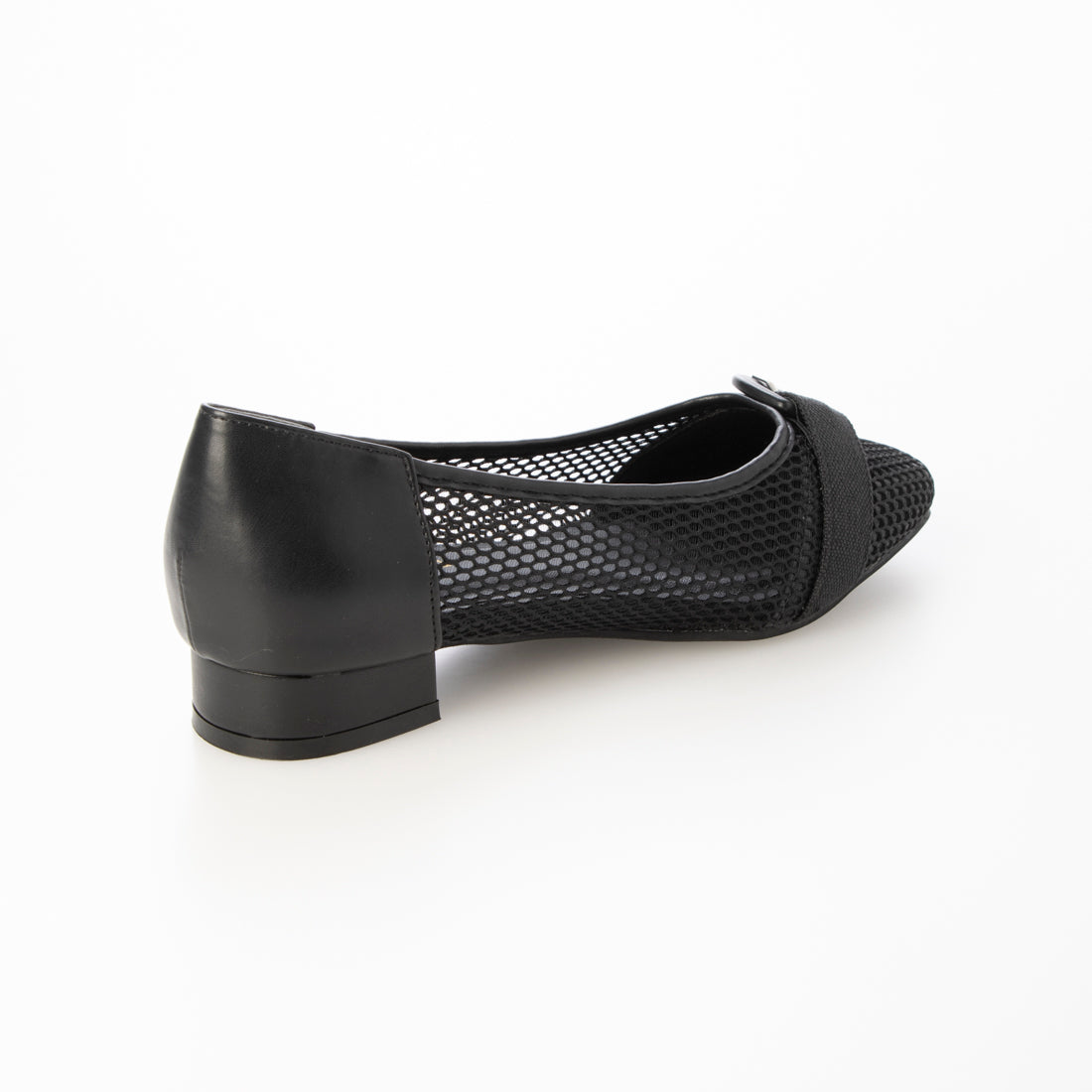 Mashugirl masyugirl [4E wide/large size] 2.5cm heel mesh pumps