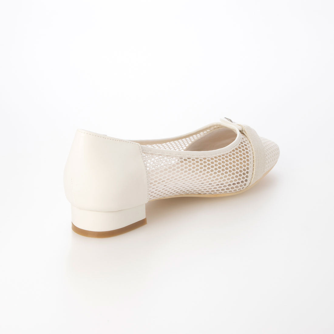 Mashugirl masyugirl [4E wide/large size] 2.5cm heel mesh pumps