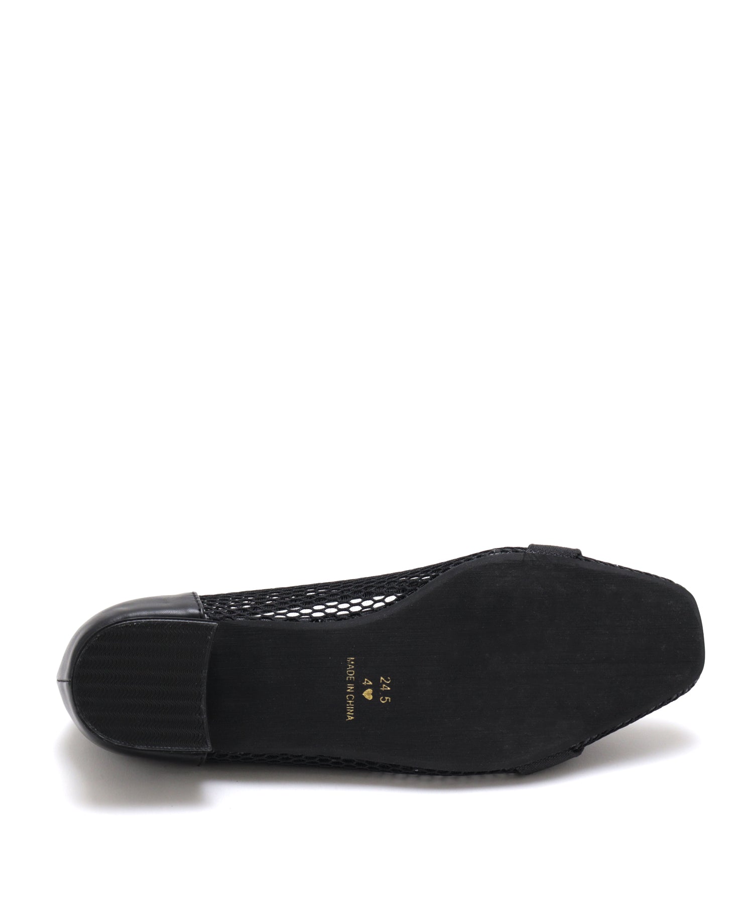 Mashugirl masyugirl [4E wide/large size] 2.5cm heel mesh pumps