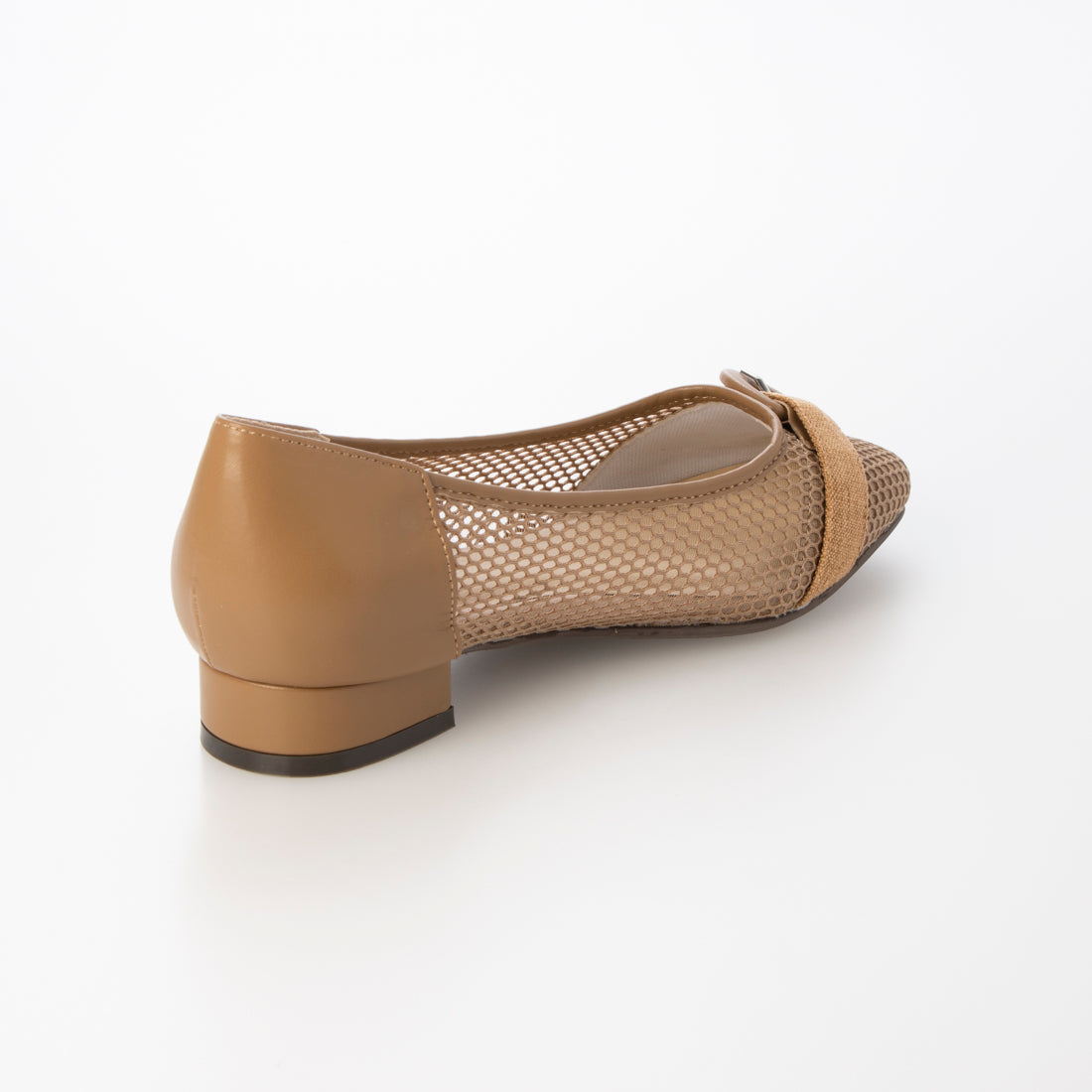 Mashugirl masyugirl [4E wide/large size] 2.5cm heel mesh pumps