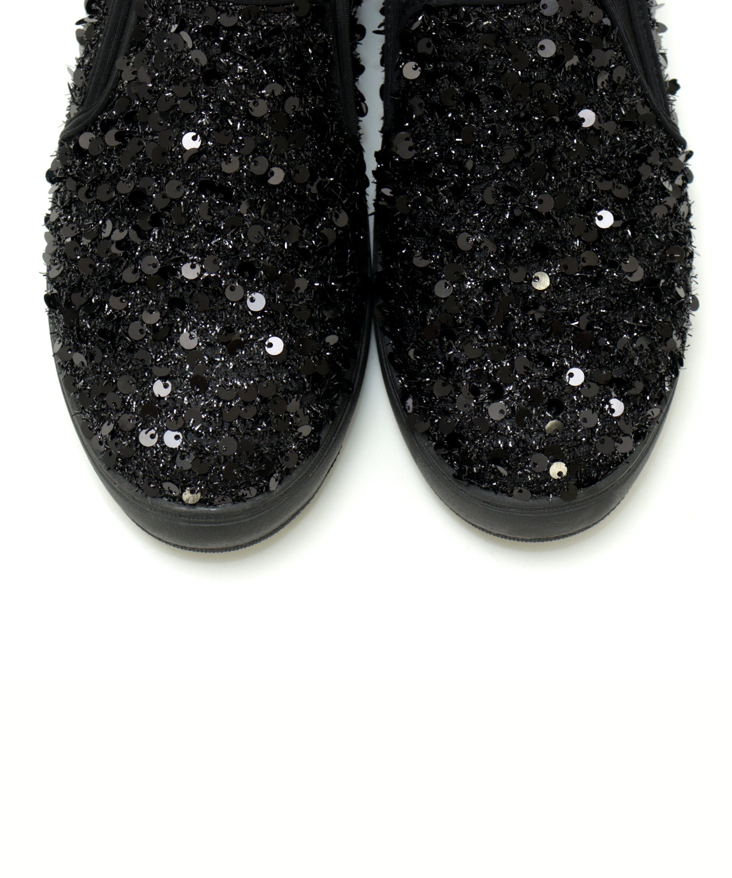 Masyugirl Large Size Sequin Slip-On Sneakers