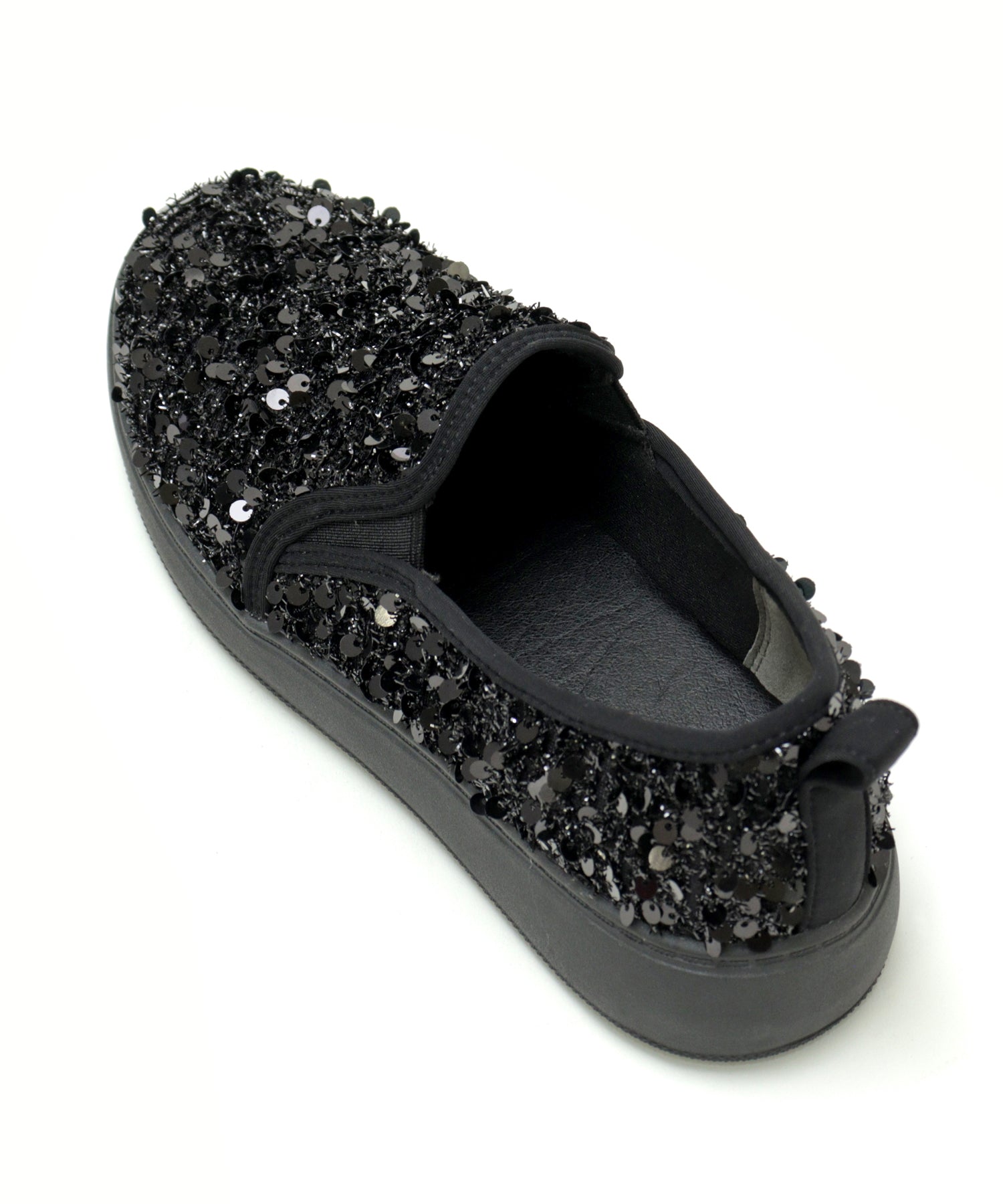 Masyugirl Large Size Sequin Slip-On Sneakers