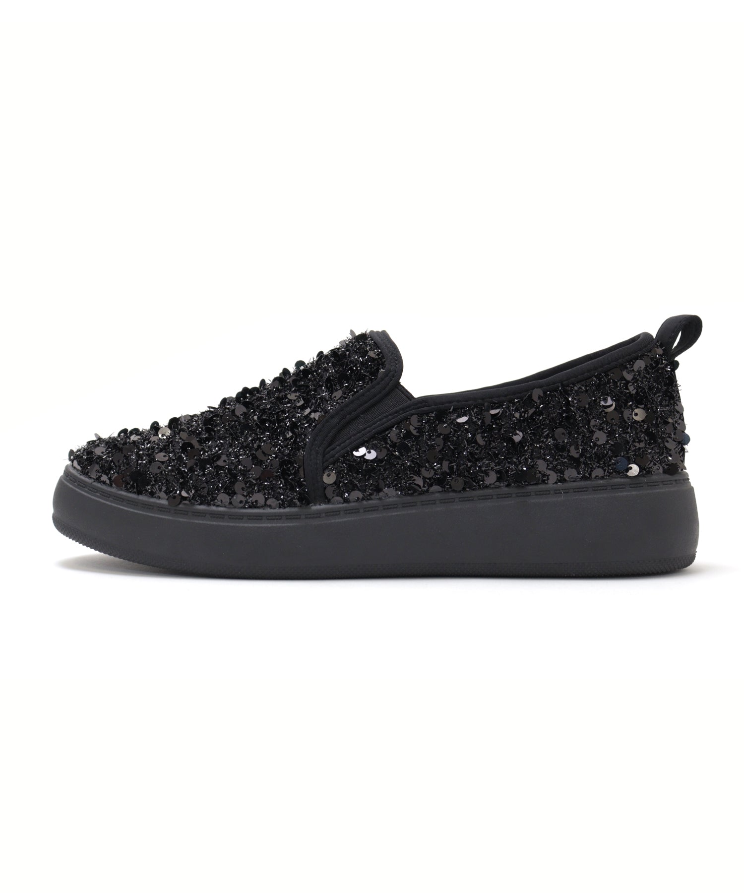 Masyugirl Large Size Sequin Slip-On Sneakers