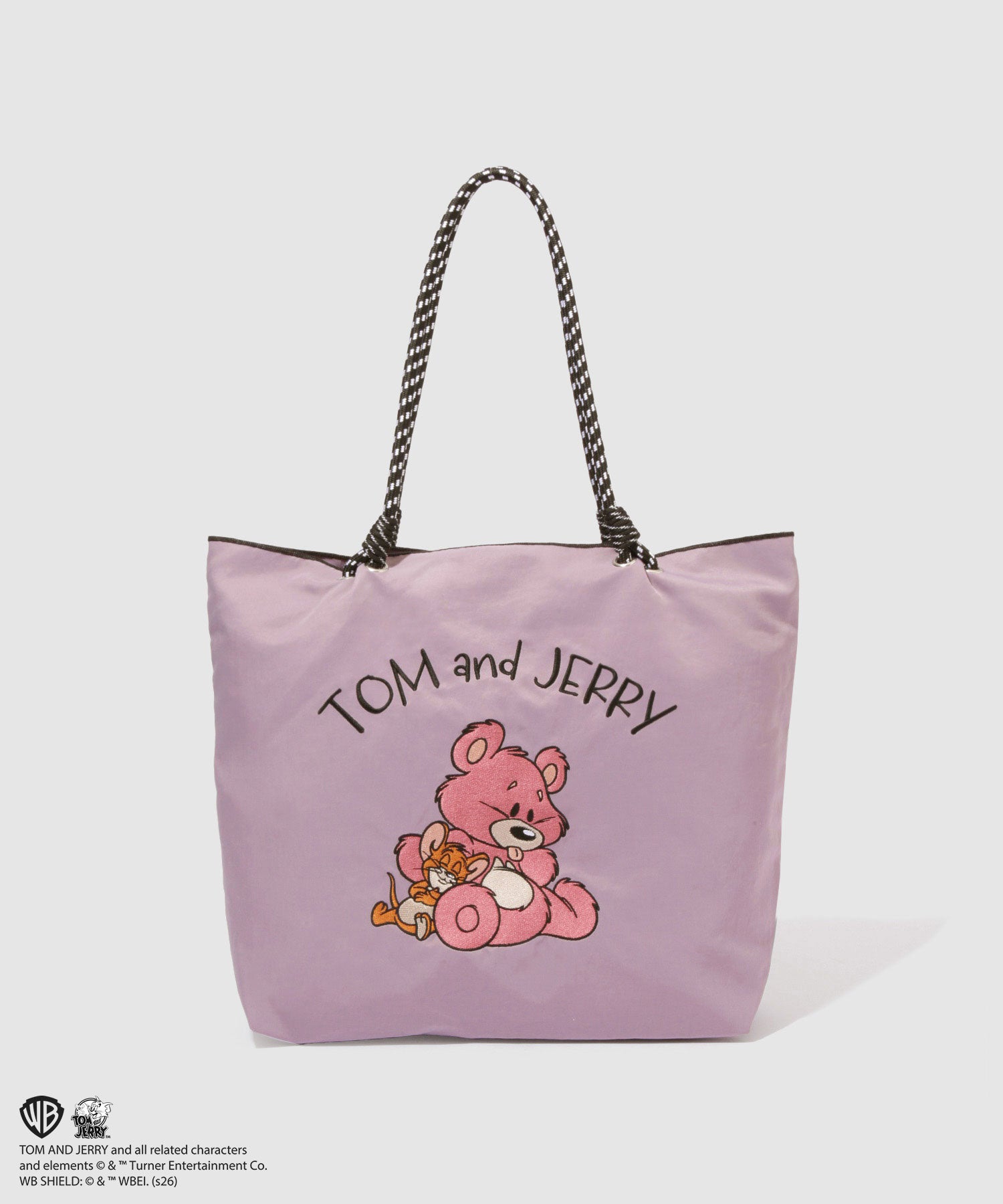 マックハウス Mac-House Tom and Jerry ナイロン刺繍バッグ （パープル） パープル