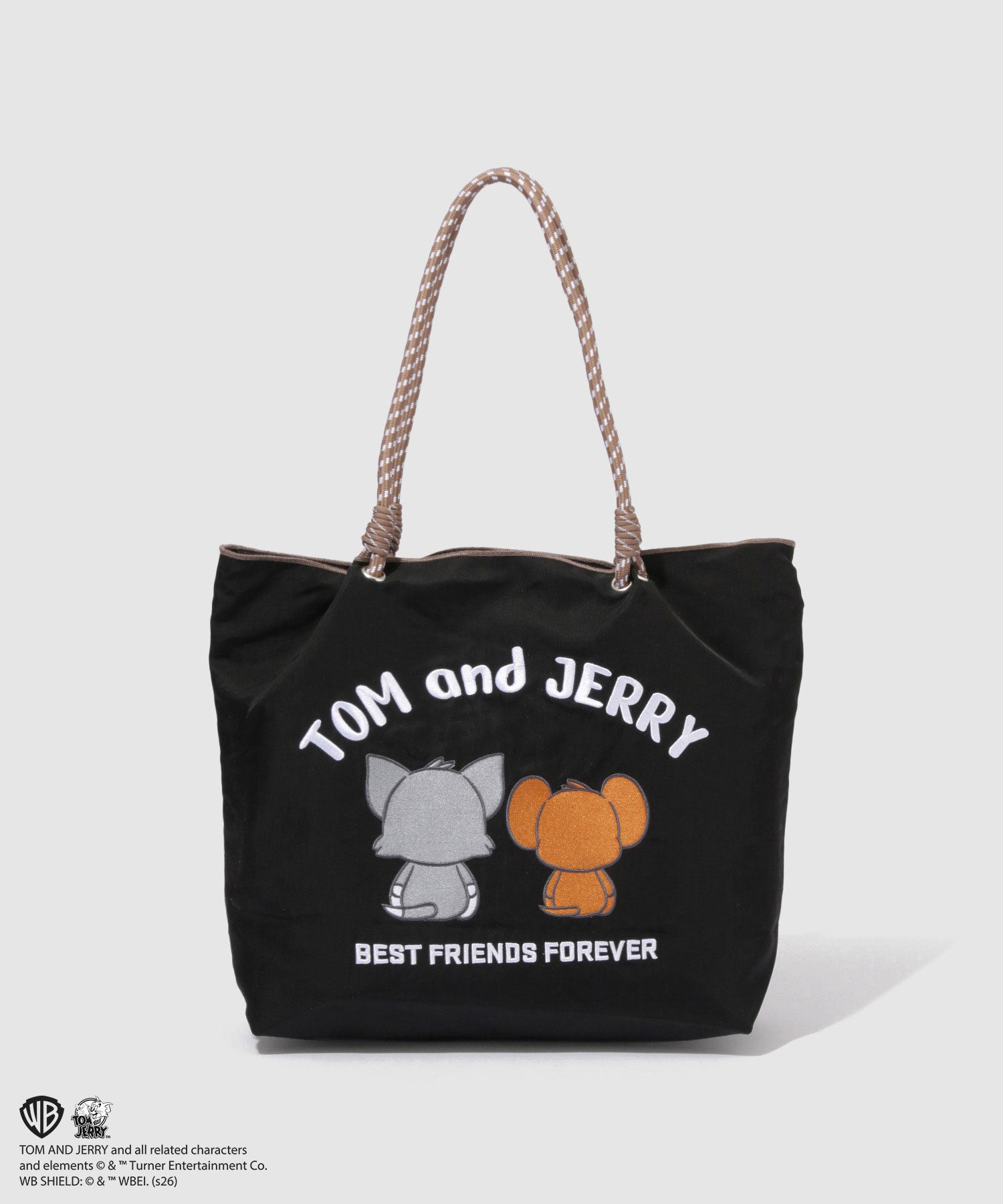 マックハウス Mac-House Tom and Jerry ナイロン刺繍バッグ （パープル） パープル