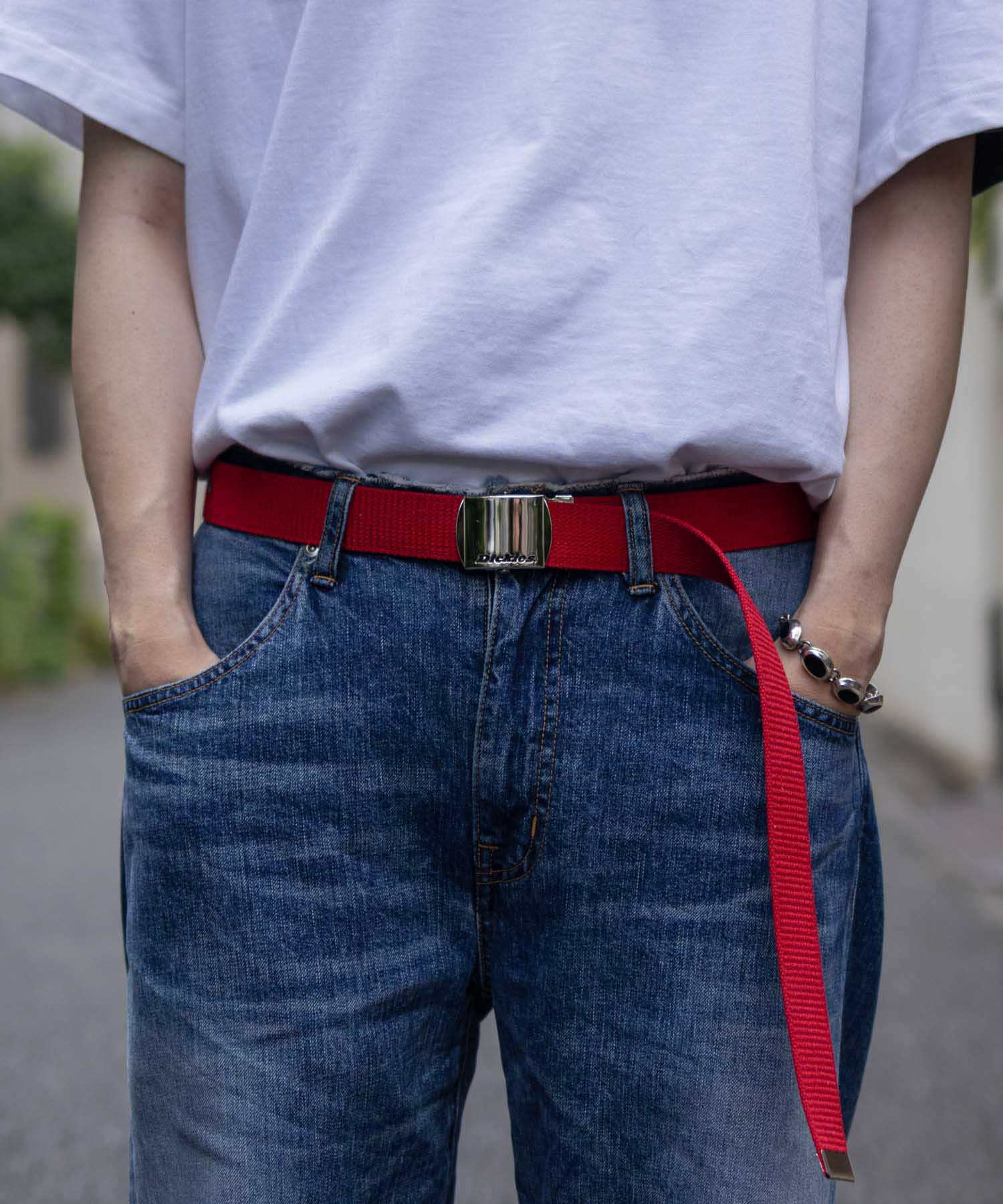マックハウス Mac-House Dickies ディッキーズ GIベルト 無地 DS0741IS （カーキ） カーキ