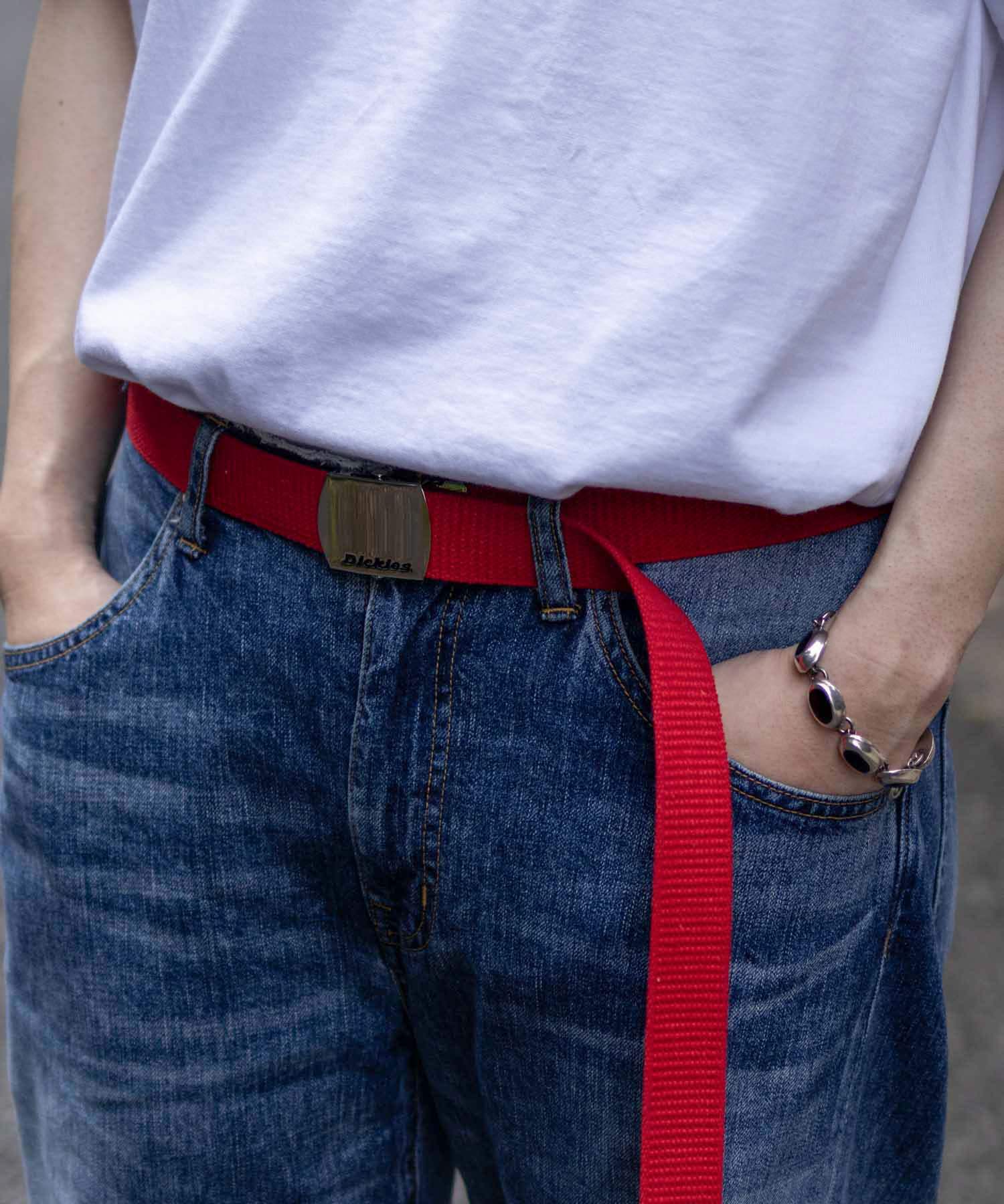 マックハウス Mac-House Dickies ディッキーズ GIベルト 無地 DS0741IS （カーキ） カーキ