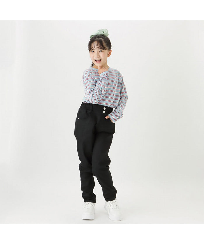 マックハウス Mac-House NAVY ネイビー パウダー起毛カラースキニーパンツ M41484C