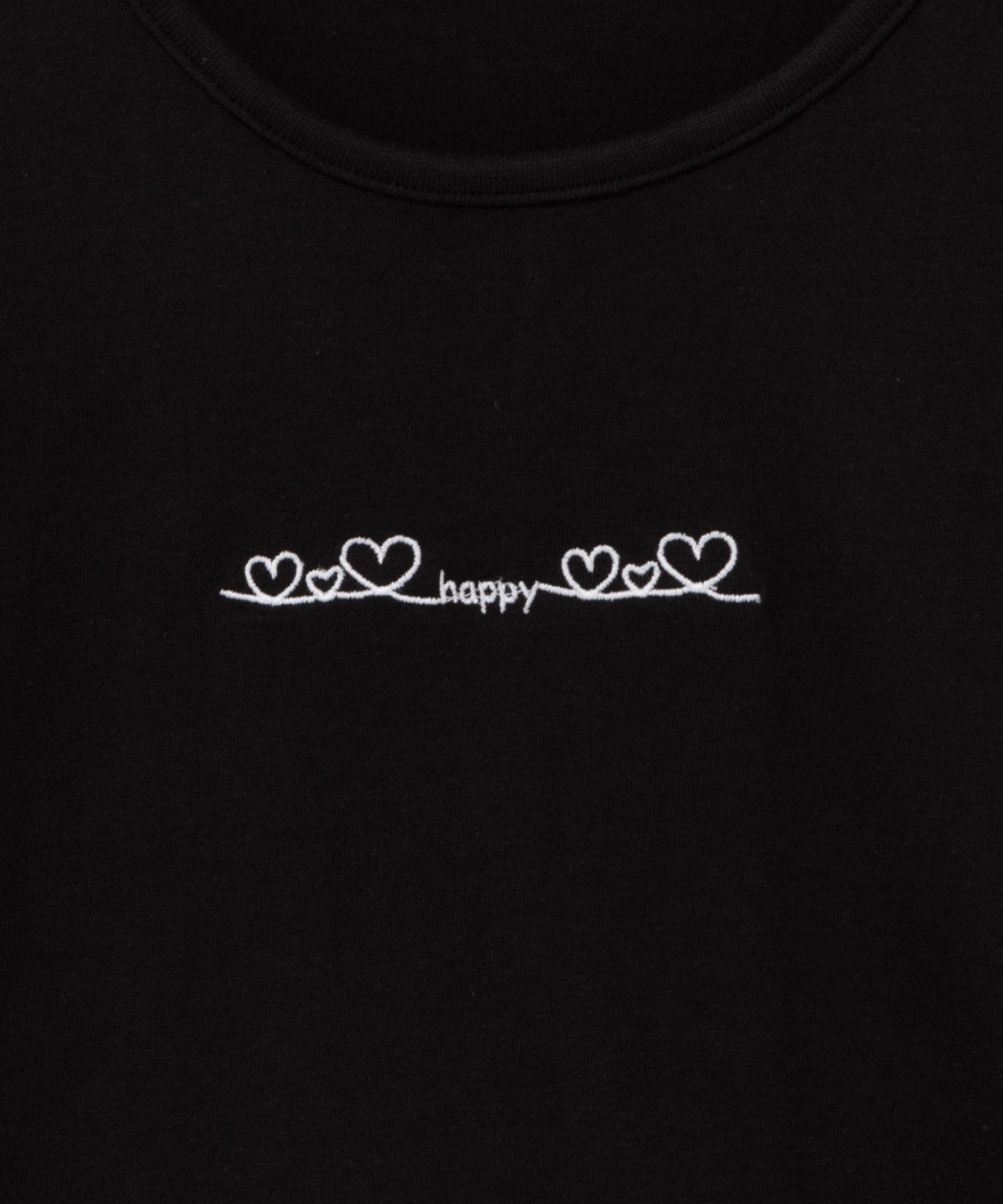 Mac-House T-GRAPHICS Heart Embroidery T-Shirt MAG24146