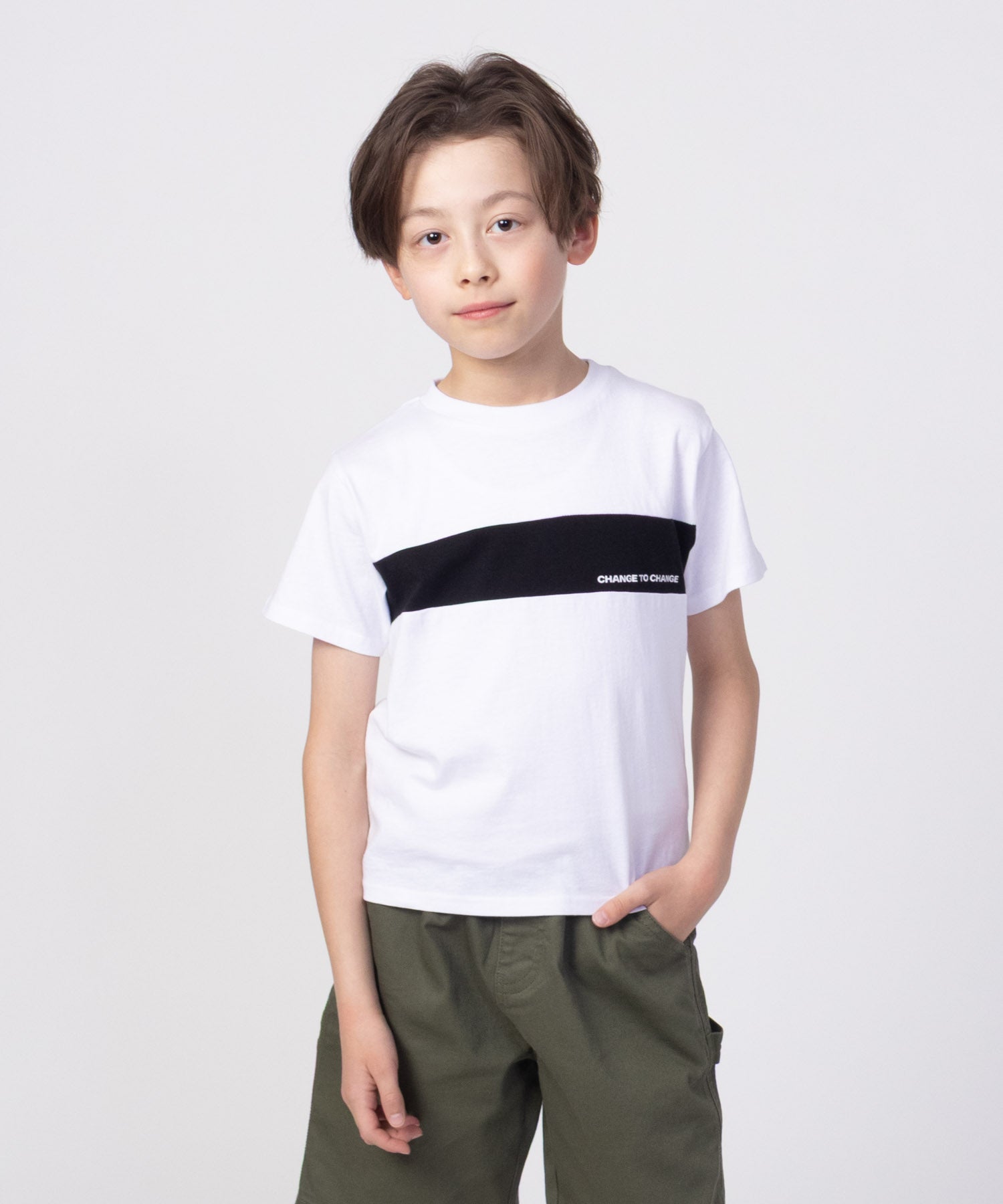 マックハウス Mac-House 切り替えグラフィック半袖Tシャツ （ホワイト） ホワイト