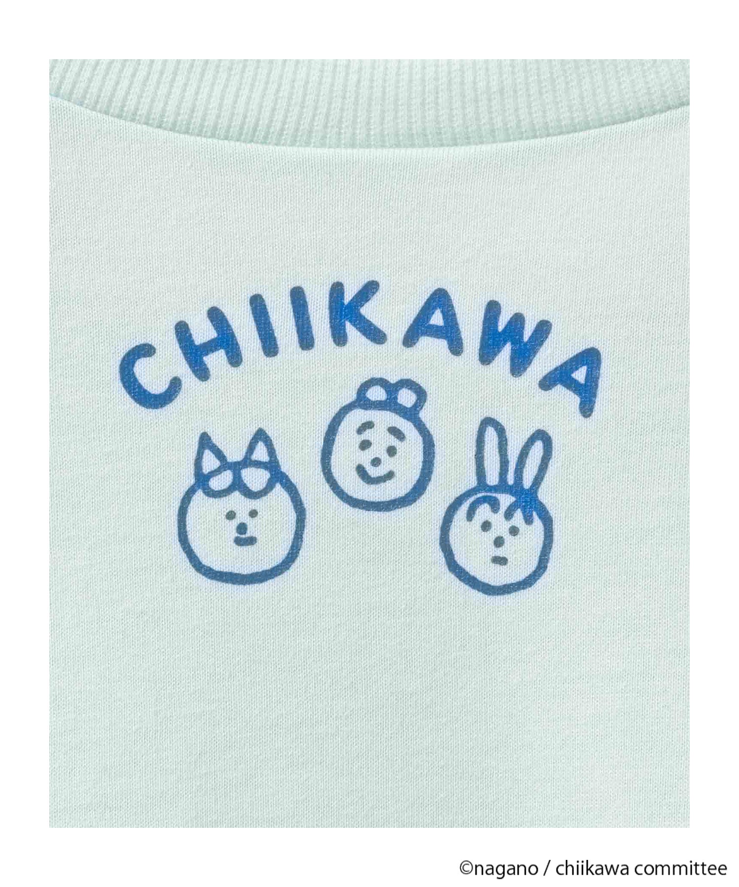 マックハウス Mac-House ちいかわ 半袖Tシャツ ハチワレ （サックス） サックス