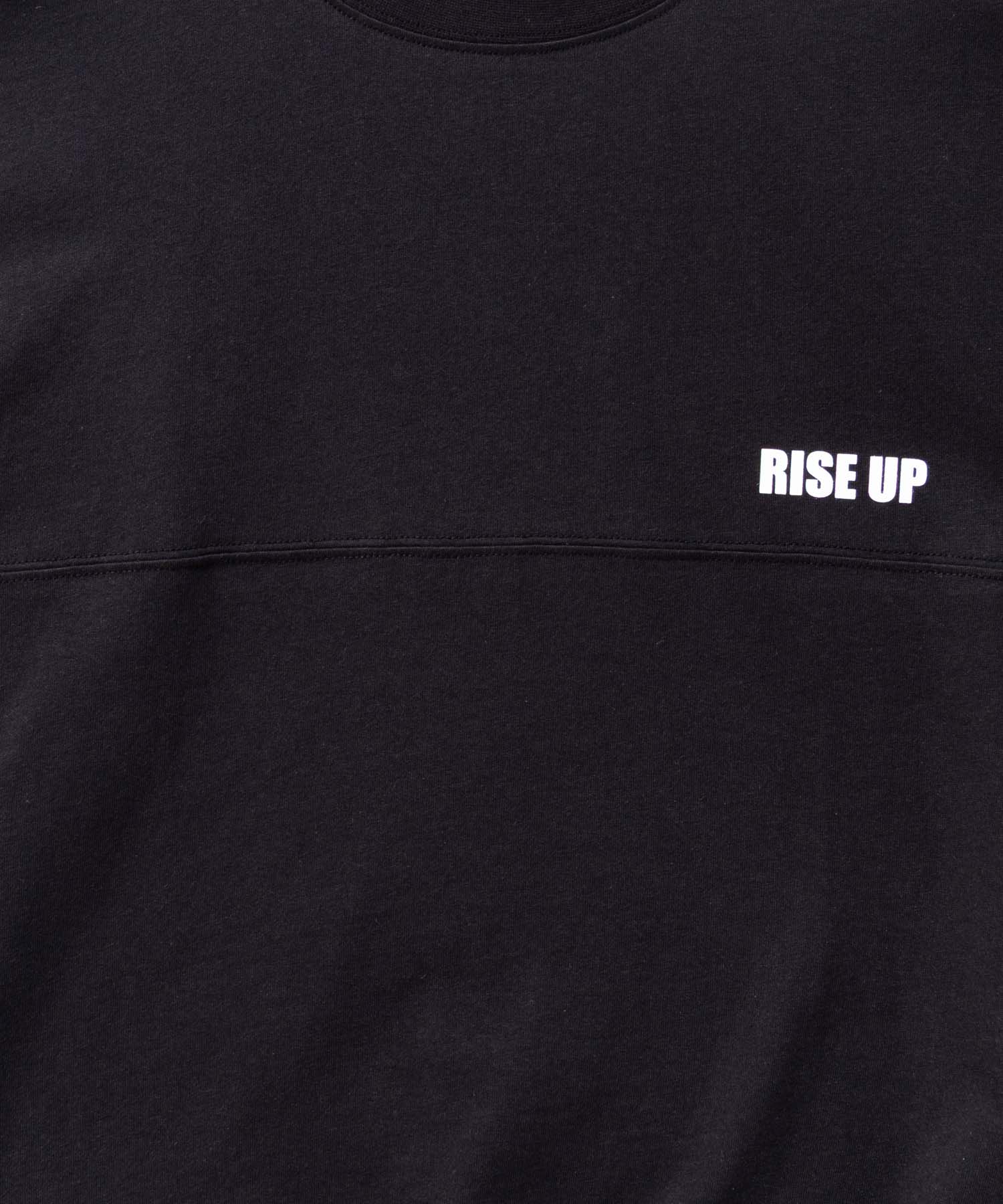 マックハウス Mac-House 切替5分袖ビッグTシャツ （ブラック） ブラック