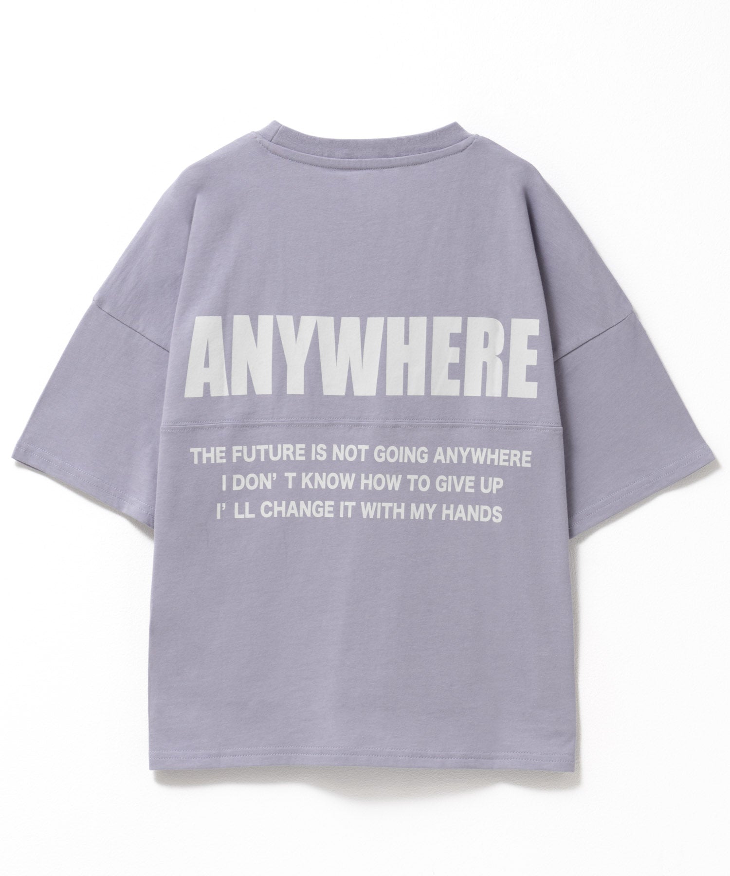 マックハウス Mac-House 切替5分袖ビッグTシャツ （ラベンダー） ラベンダー