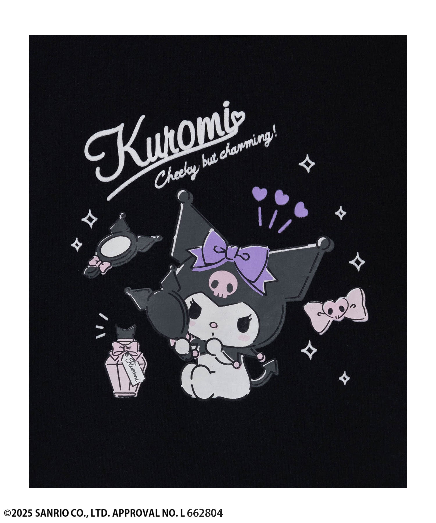 マックハウス Mac-House サンリオキャラクターズ クロミ プリント長袖Tシャツ （ブラック） ブラック