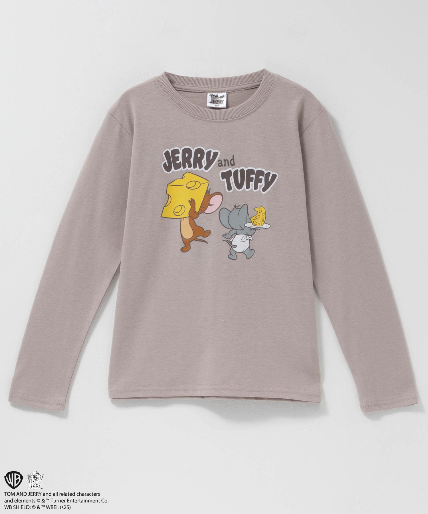 マックハウス Mac-House Tom and Jerry プリント長袖Tシャツ （ベージュ） ベージュ