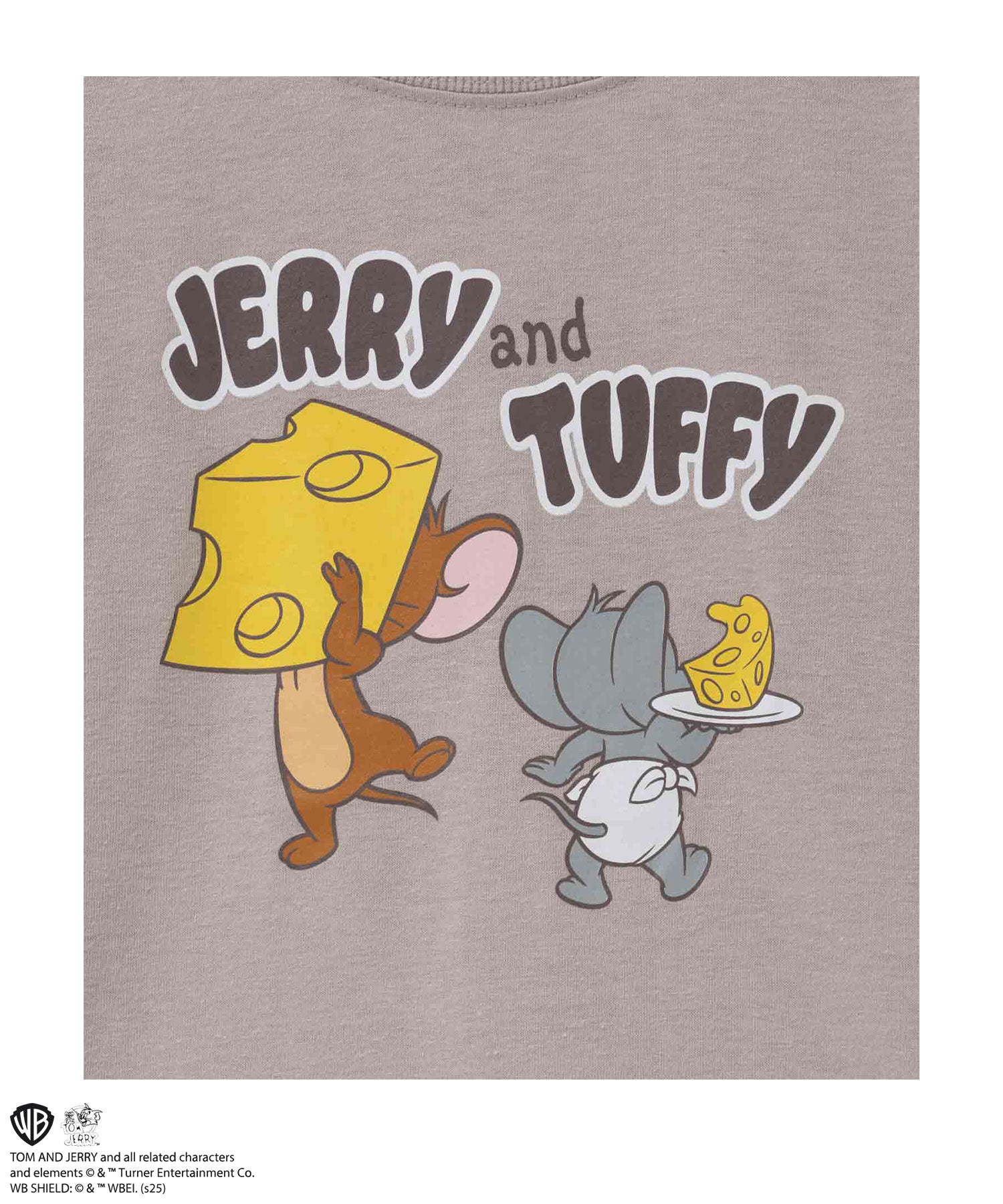 マックハウス Mac-House Tom and Jerry プリント長袖Tシャツ （ベージュ） ベージュ