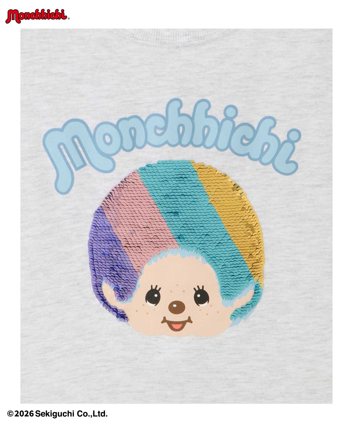 マックハウス Mac-House モンチッチ スパンコールTシャツ （オートミール） オートミール